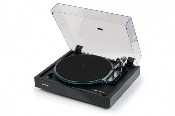 Thorens TD 148 A Vollautomatischer Plattenspieler Schwarz Hochglanz