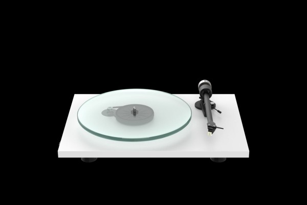 Plattenspieler Pro-Ject T2 W Komplettplattenspieler mit WiFi-Streaming Seidenmatt weiß