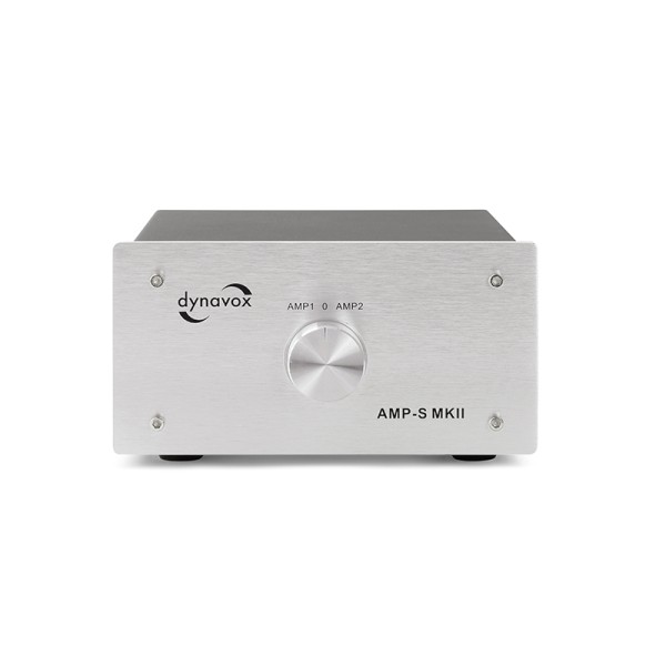 Dynavox AMP-S MKII Verstärker/Boxen-Umschalter silber